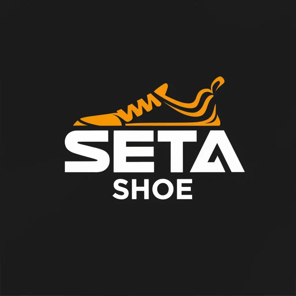 logo, SHOES FOR MAN, MY SHOES LOGO FOR EXAMPLE NIKE, ADIDAS, with the text "SETA SHOES", typography, be used in Technology industry And shoes