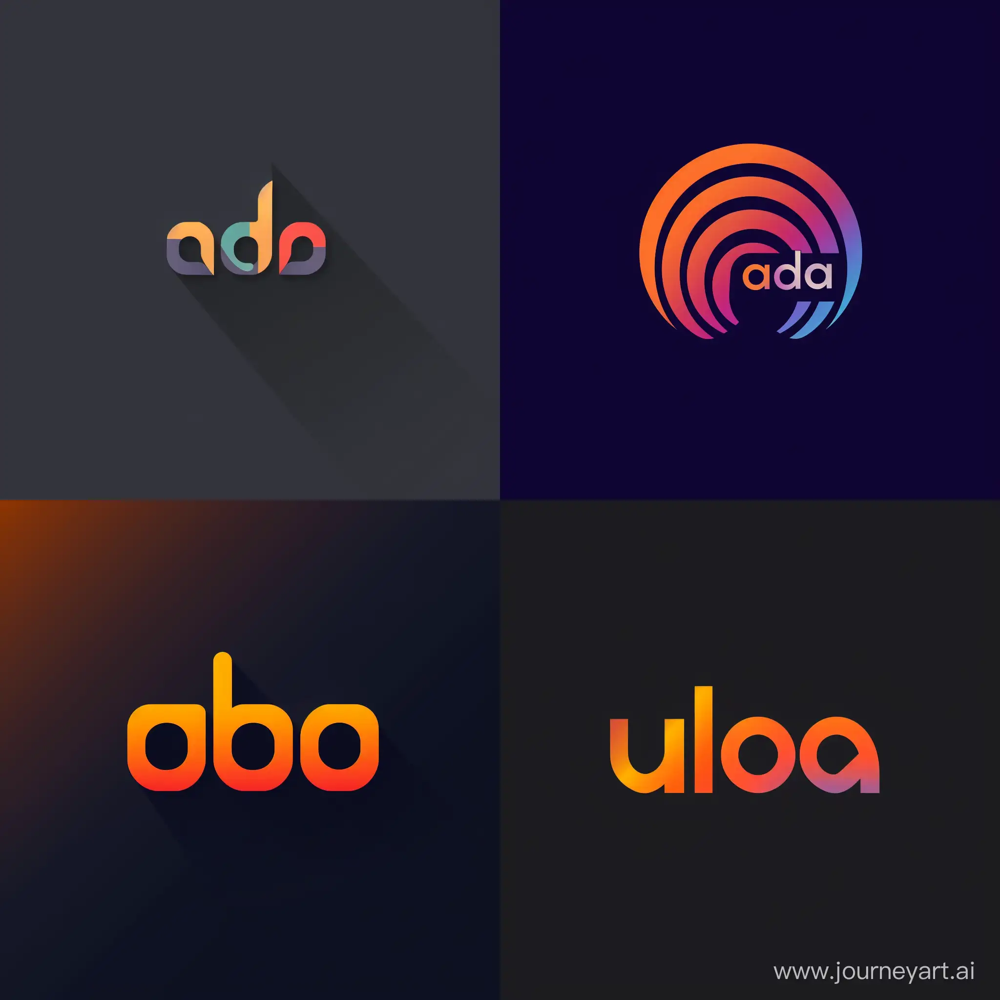 A modern, minimalist logo for a music platform called Auda
