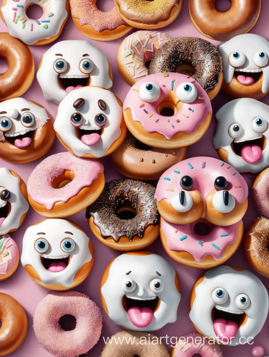 Adorable-Giant-Donuts-Enjoying-Marshmallow-Feast