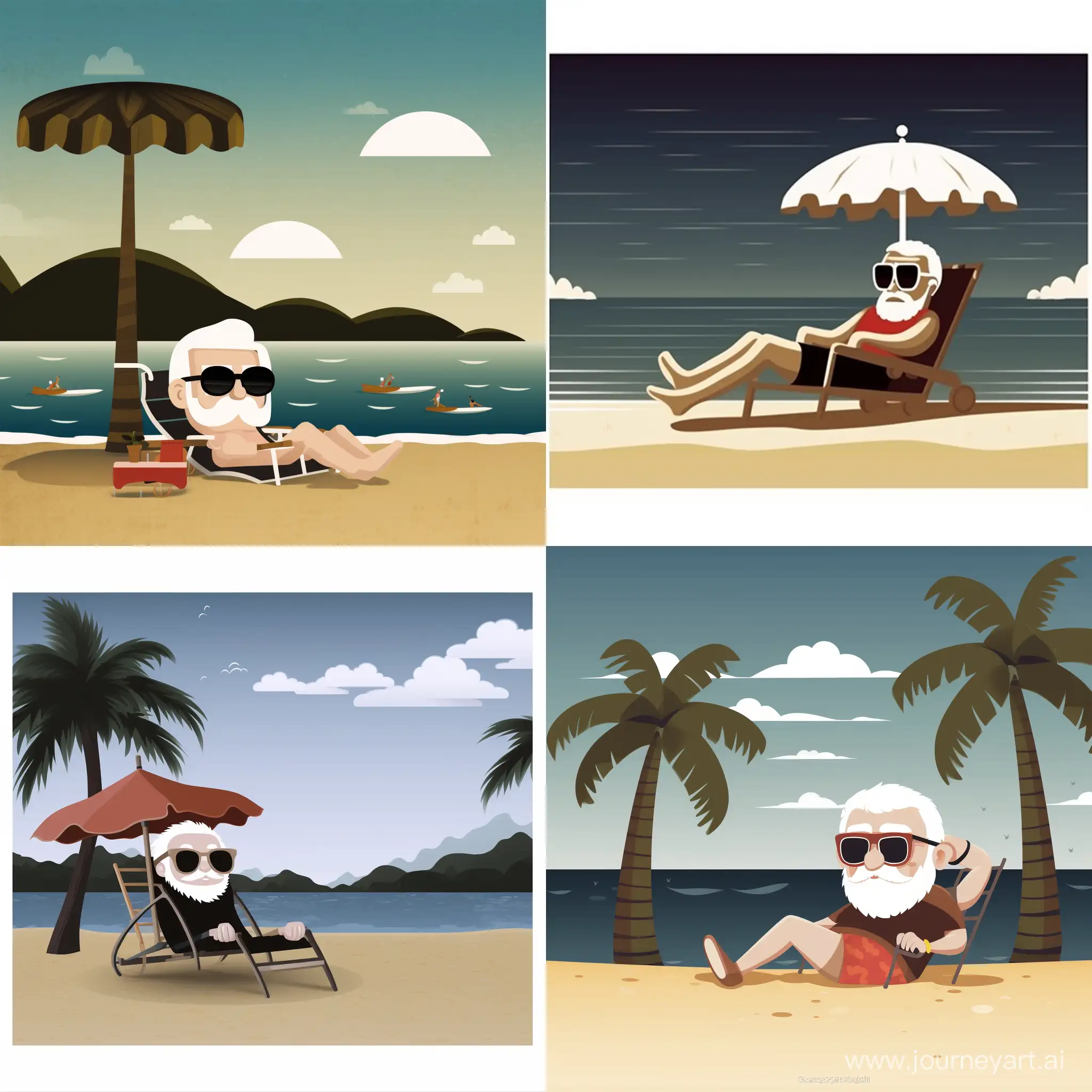 Relaxing-Beach-Day-Grandpa-Soaking-Up-the-Sun-with-Hairy