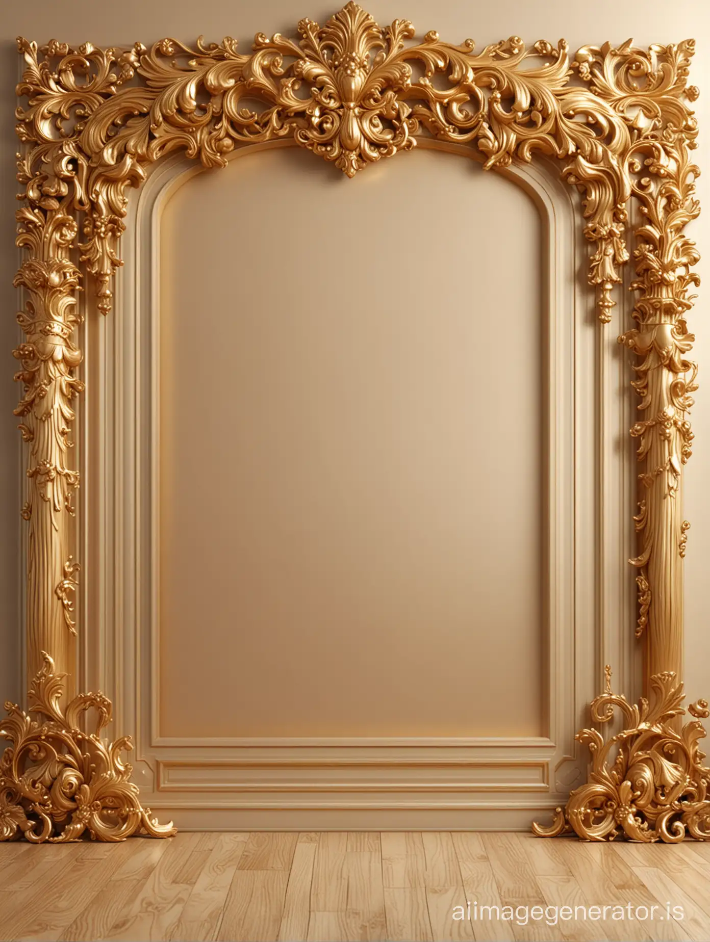 Background elegance place with gold