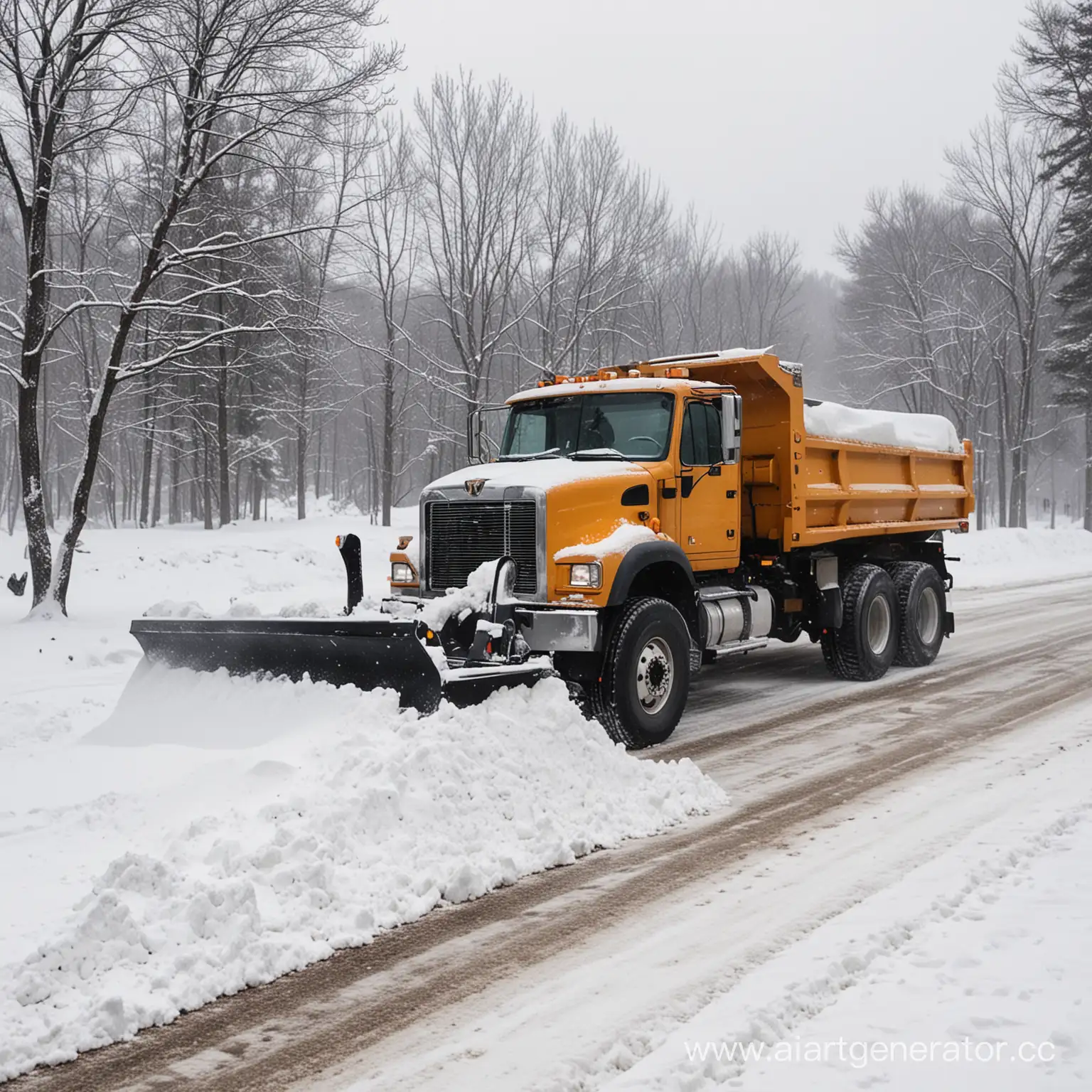 Efficient-Snow-Removal-by-Dump-Truck
