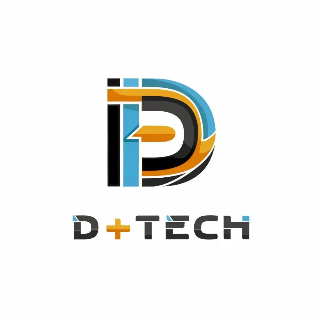 logo, LETTER D, with the text "D-TECH", typography, be used in Automotive industry