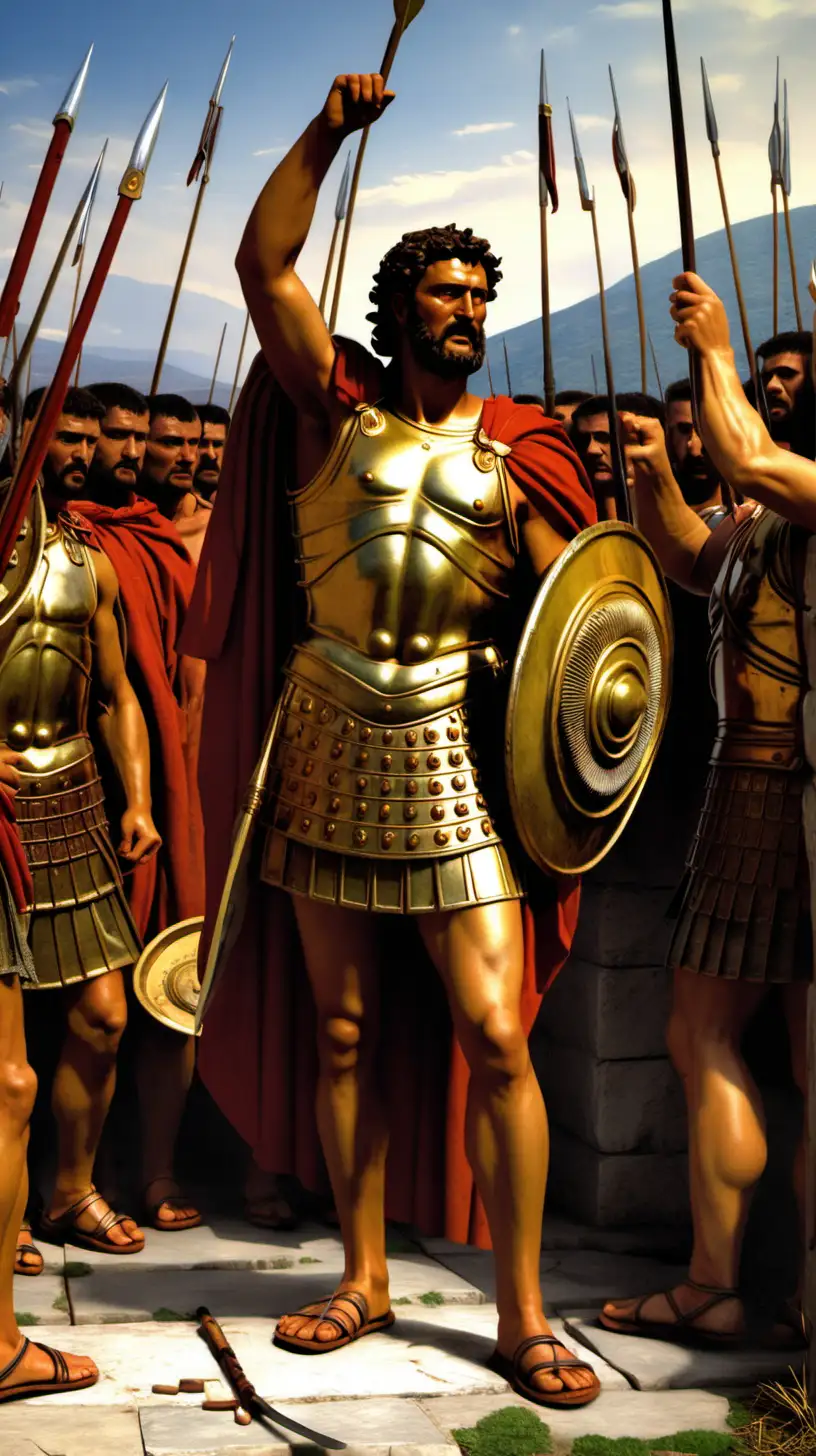 Alexander the Great Commanding His Mighty Army