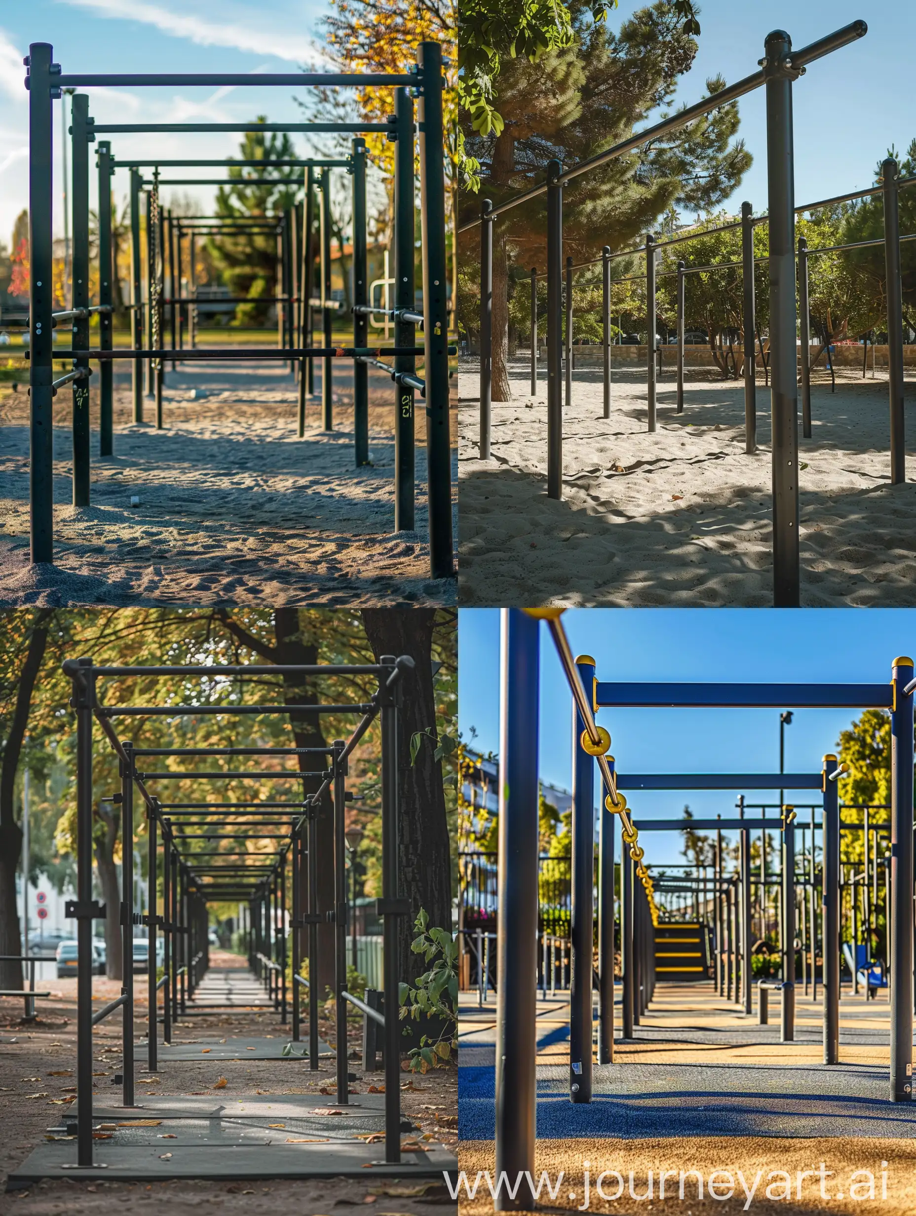 Urban-Outdoor-Calisthenics-Bars-Fitness-Facility