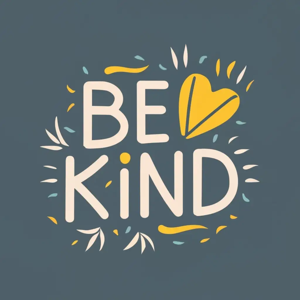 logo, Be kind, with the text "Be kind", typography, be used in Travel industry
