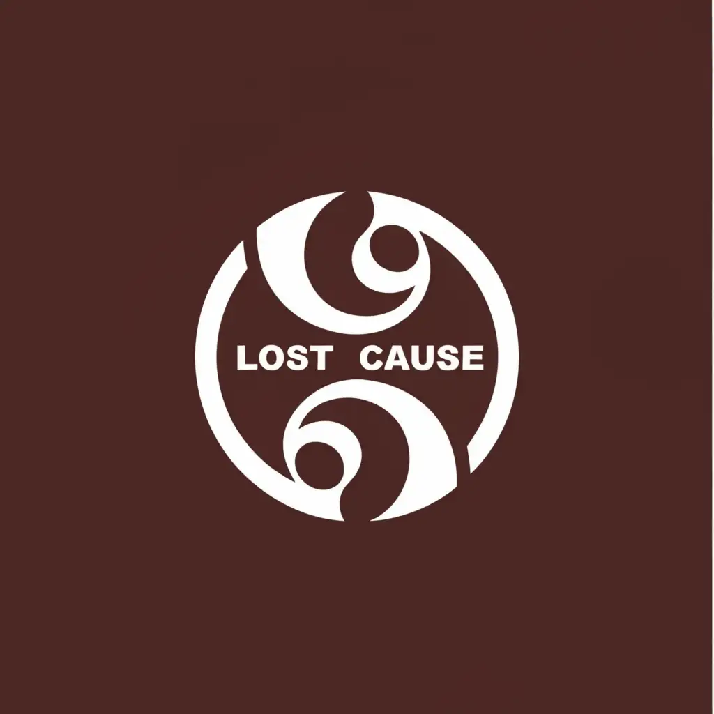 a logo design,with the text "Lost cause", main symbol:Inverted letter C with some curves,Moderate,clear background