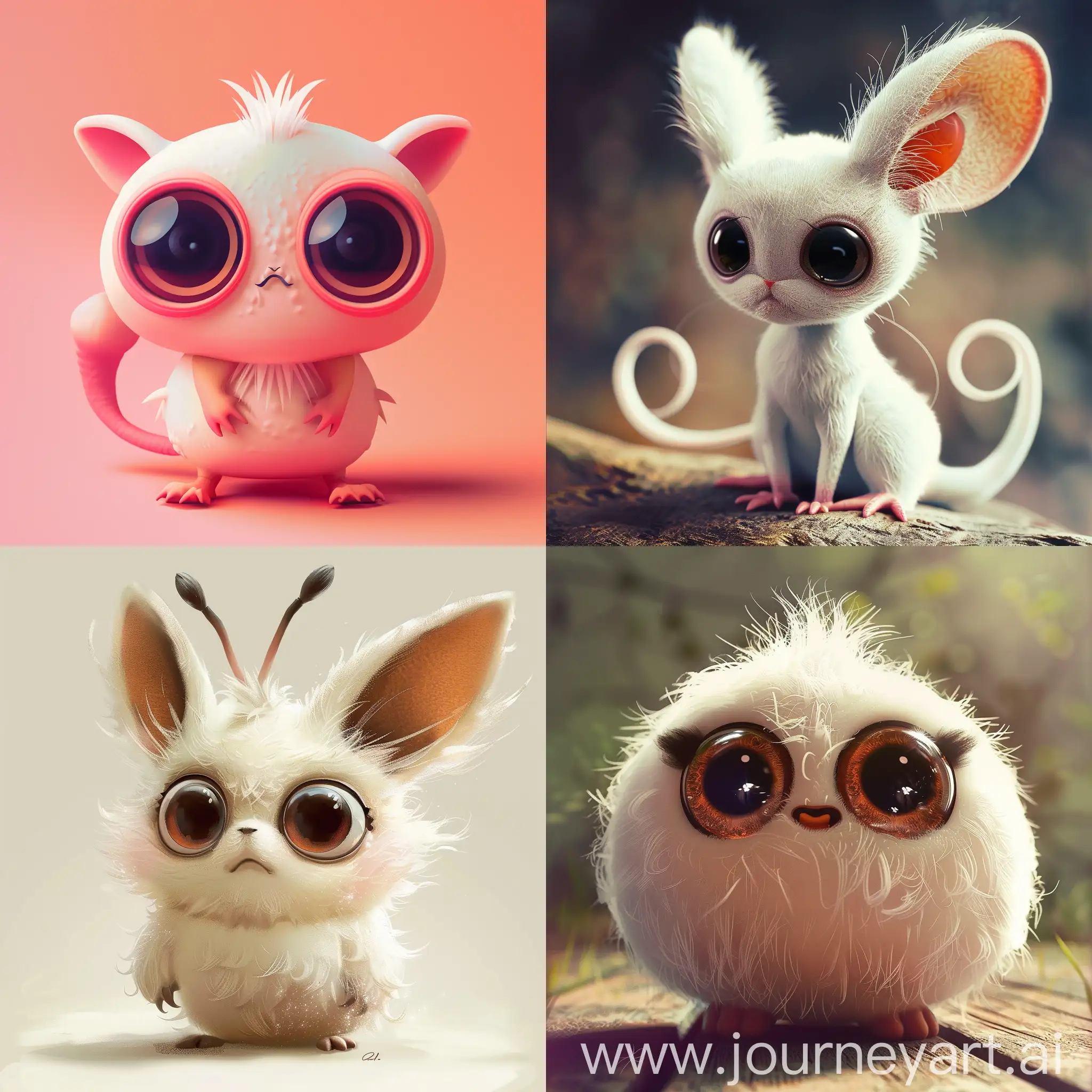 cute creature like pokemon, toon style, big eyes