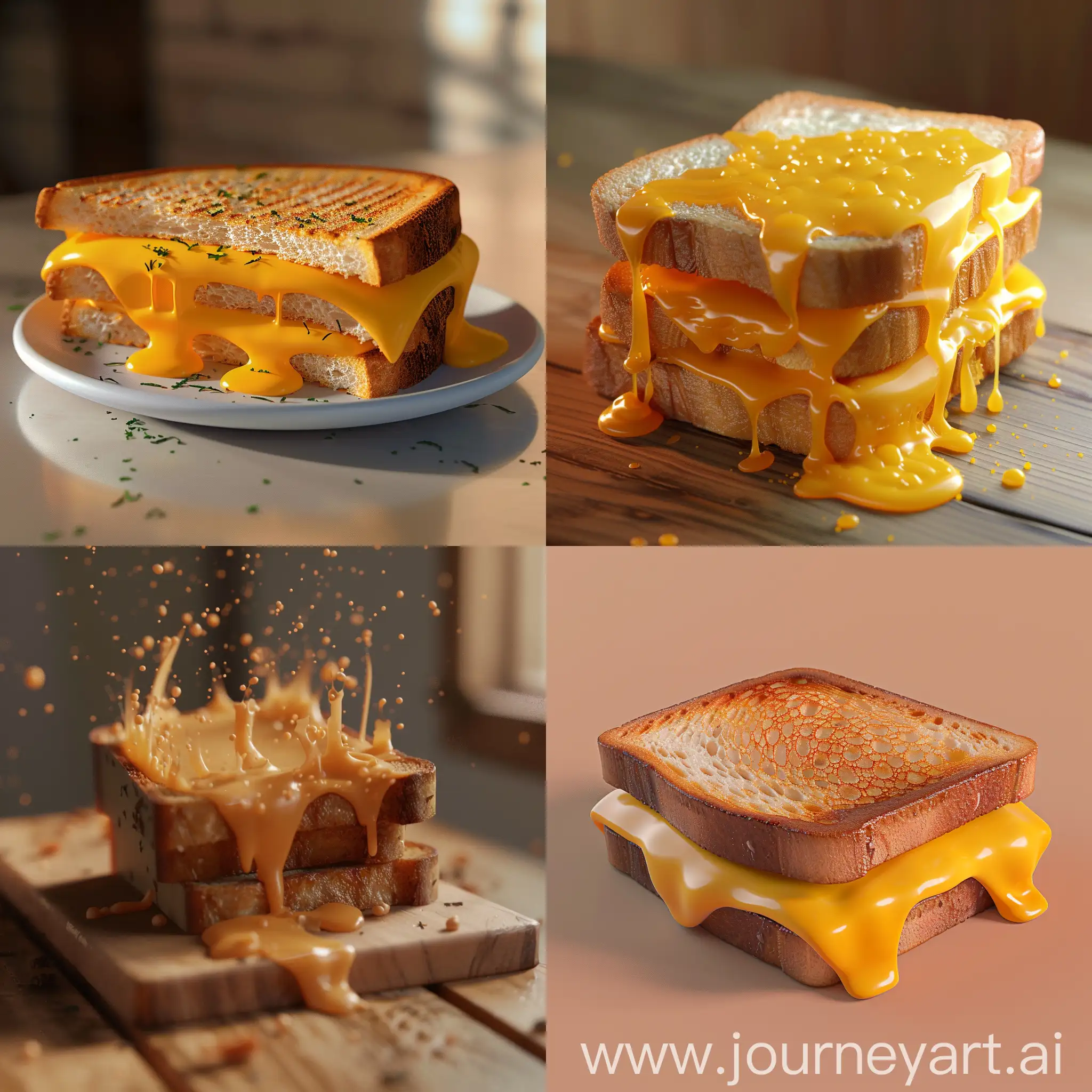 Grilled cheese :: 3D animation 