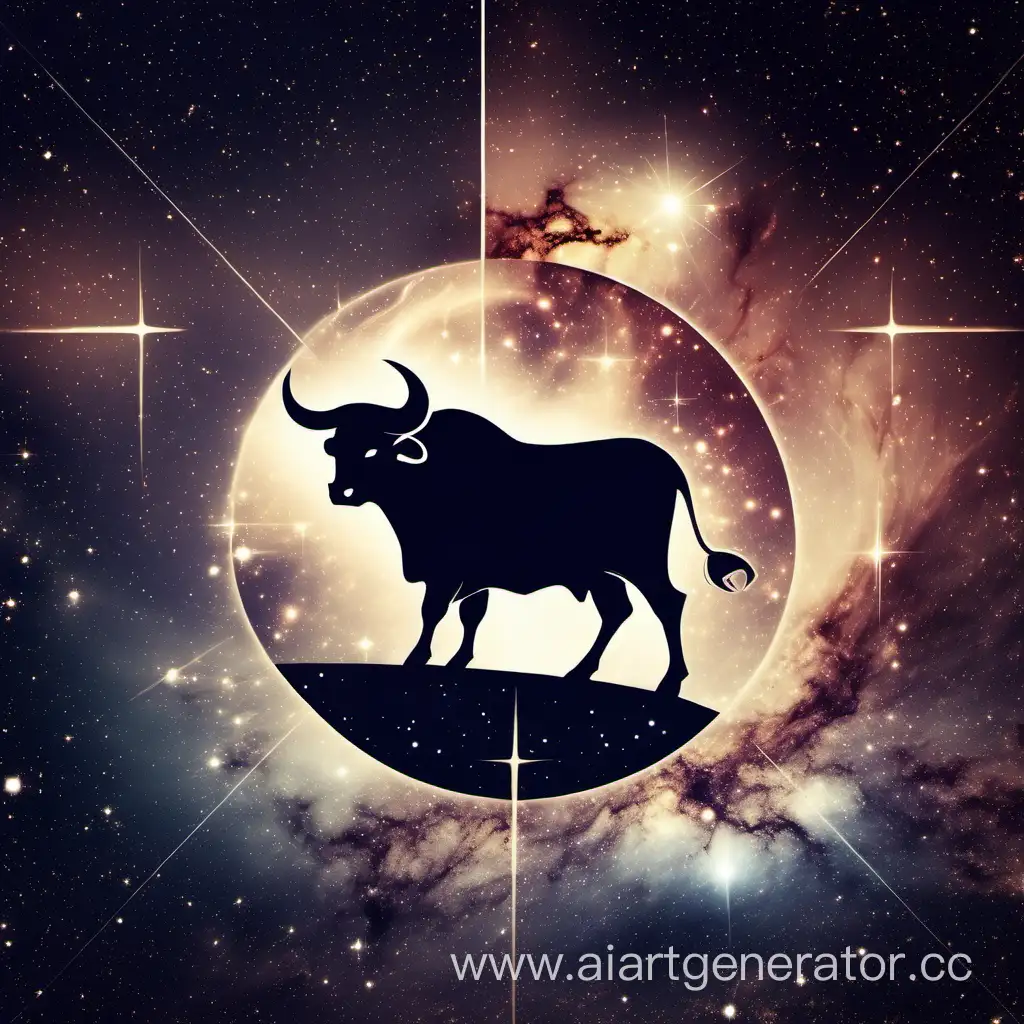 Minimalist-Taurus-Zodiac-Sign-in-Galactic-Space