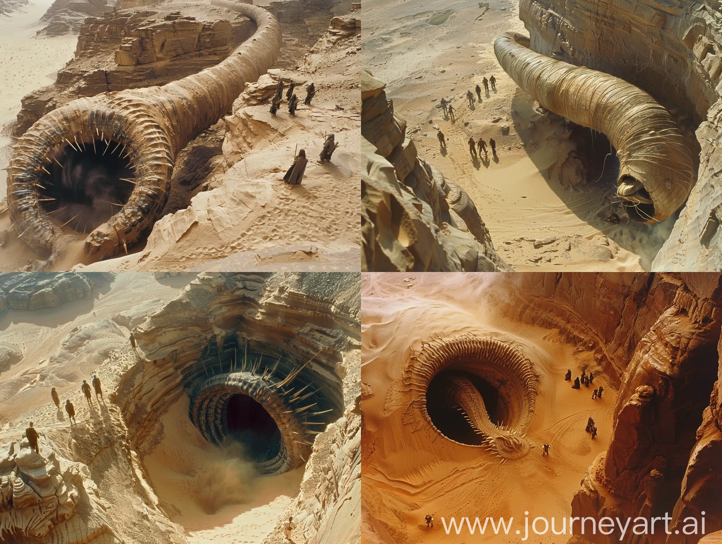 Arrakis-Desert-Sandworm-Emergence-with-Fremen-Group