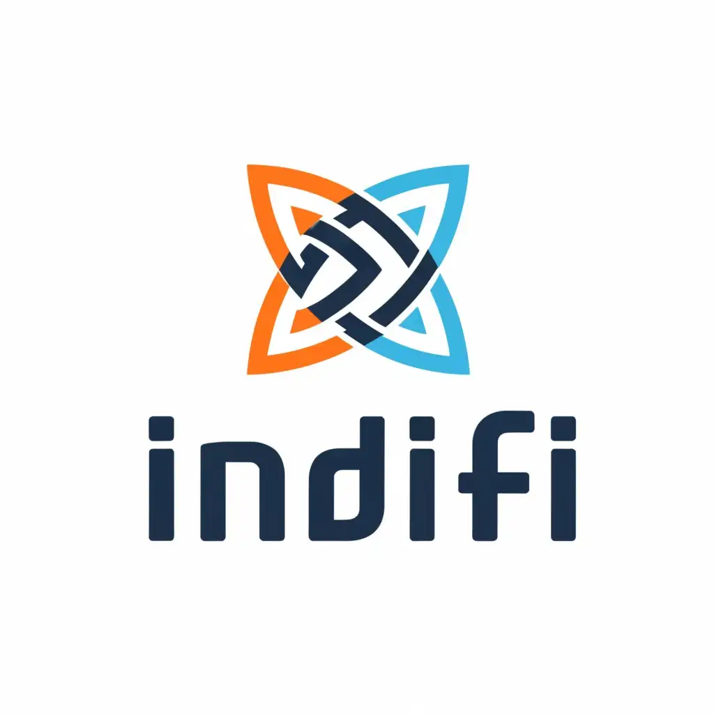 a logo design,with the text "Indifi", main symbol:Anything you can create ,Moderate,be used in Finance industry,clear background