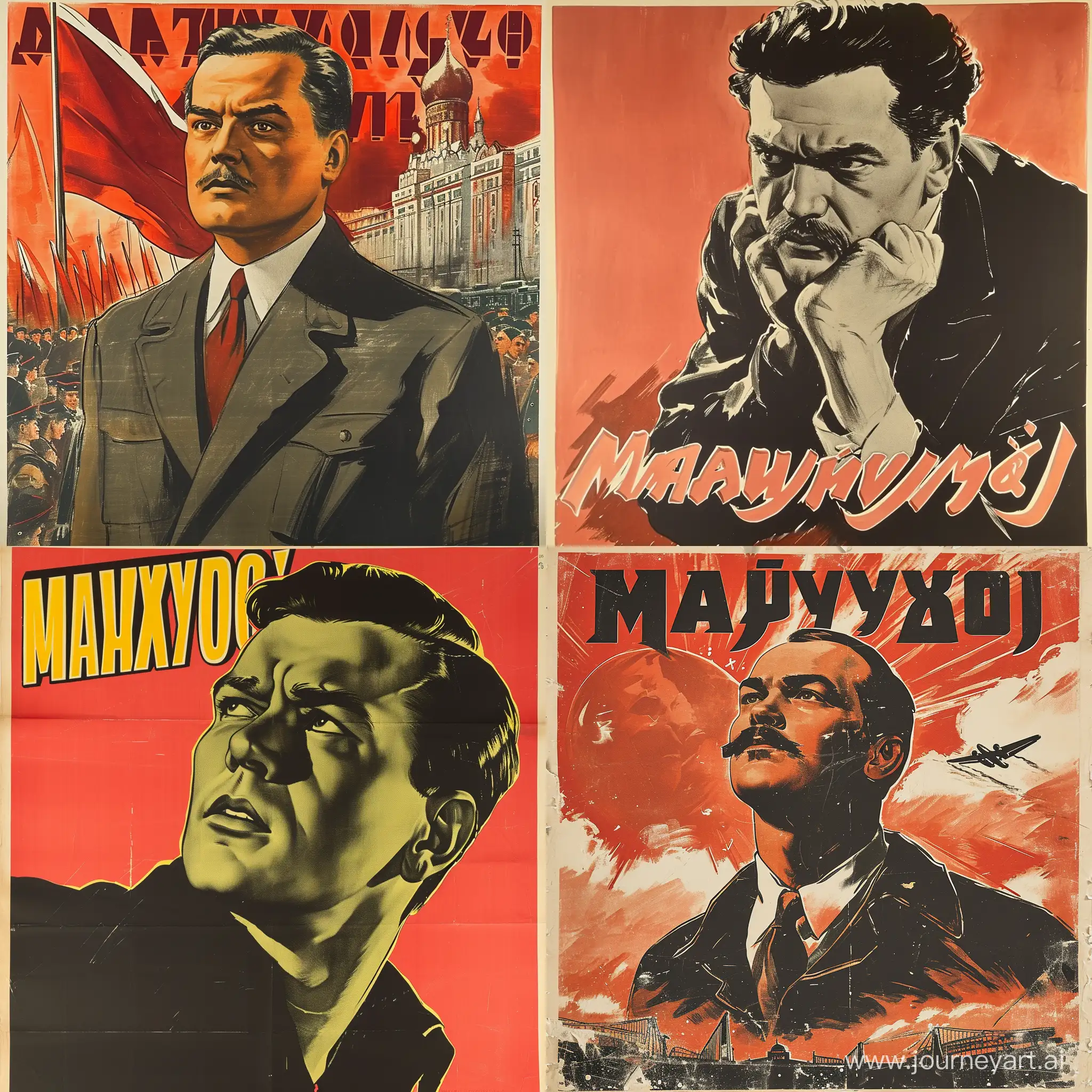 Vintage-Style-Promotional-Poster-for-Mayakovsky-1950s-Inspired