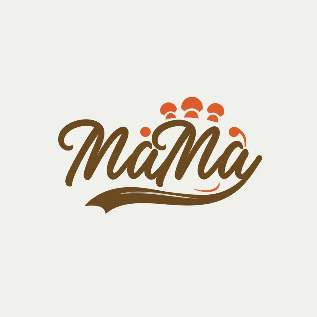 a logo design,with the text "mama", main symbol:cichen,Moderate,be used in Retail industry,clear background