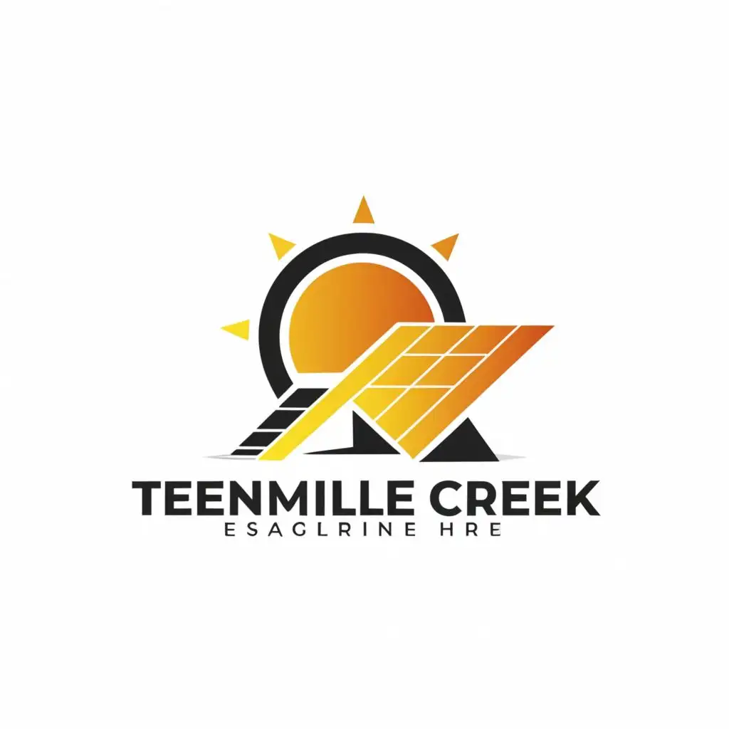 LOGO-Design-For-Tenmile-Creek-Numerical-Representation-of-10-with-Solar-Energy-Elements