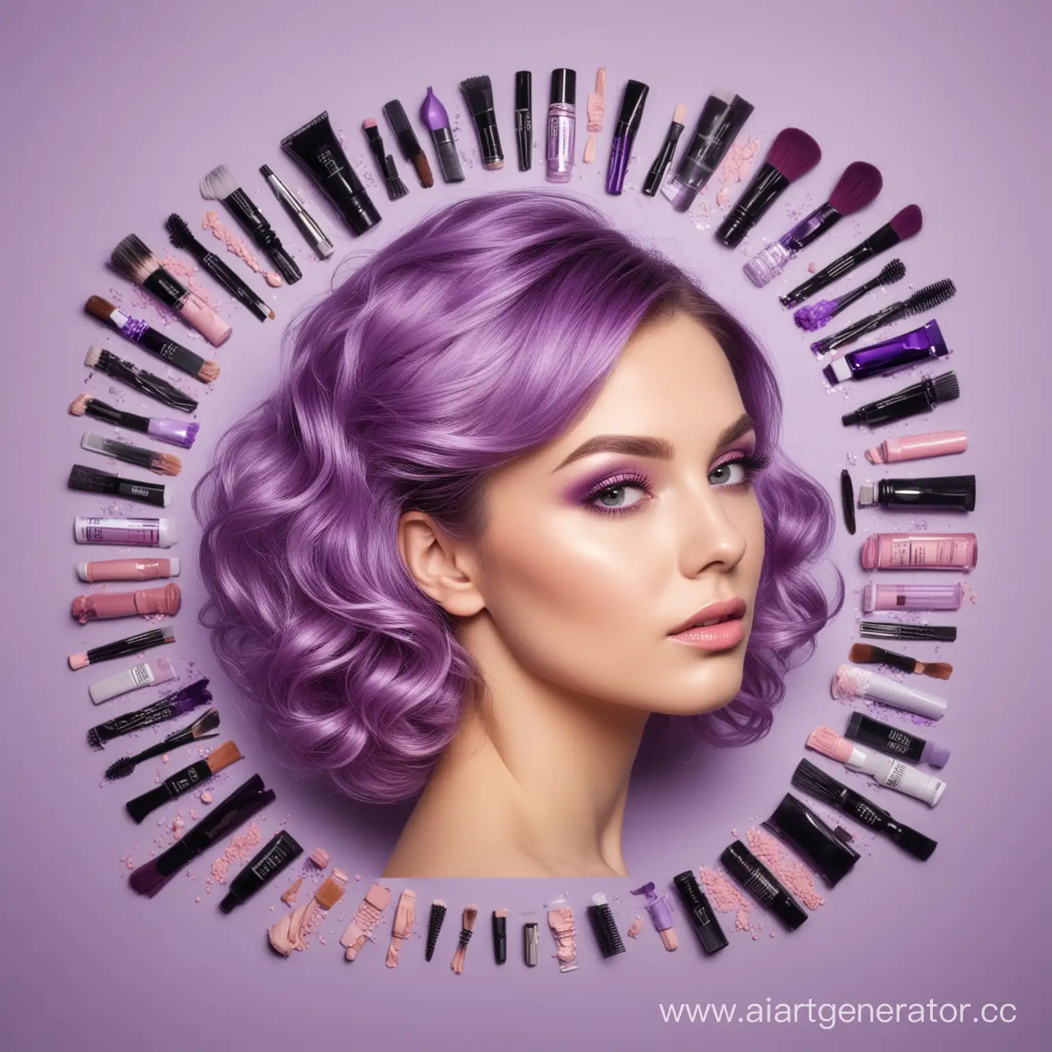 LilacColored-Vintage-Hair-Cosmetics-and-Accessories