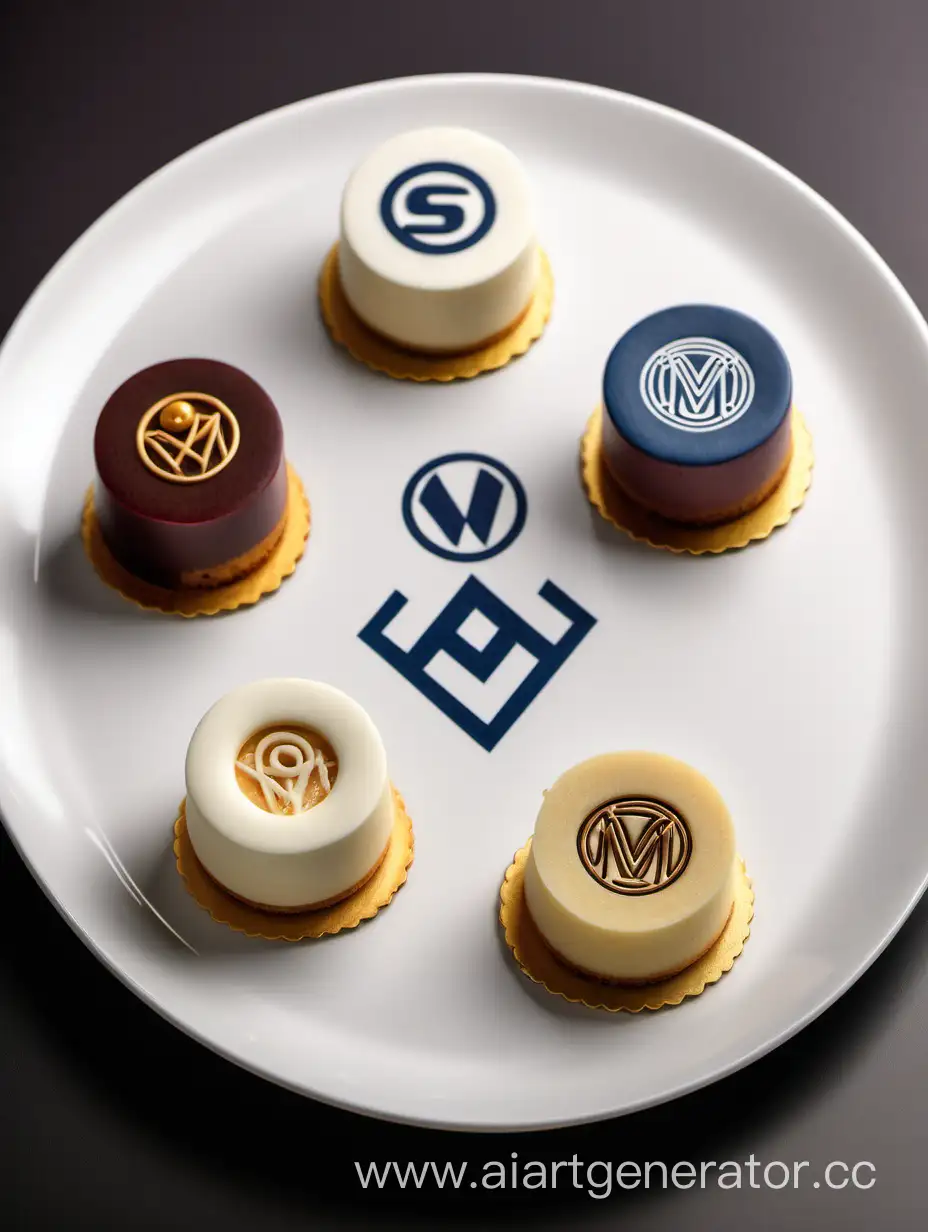 десерты с логотипом 