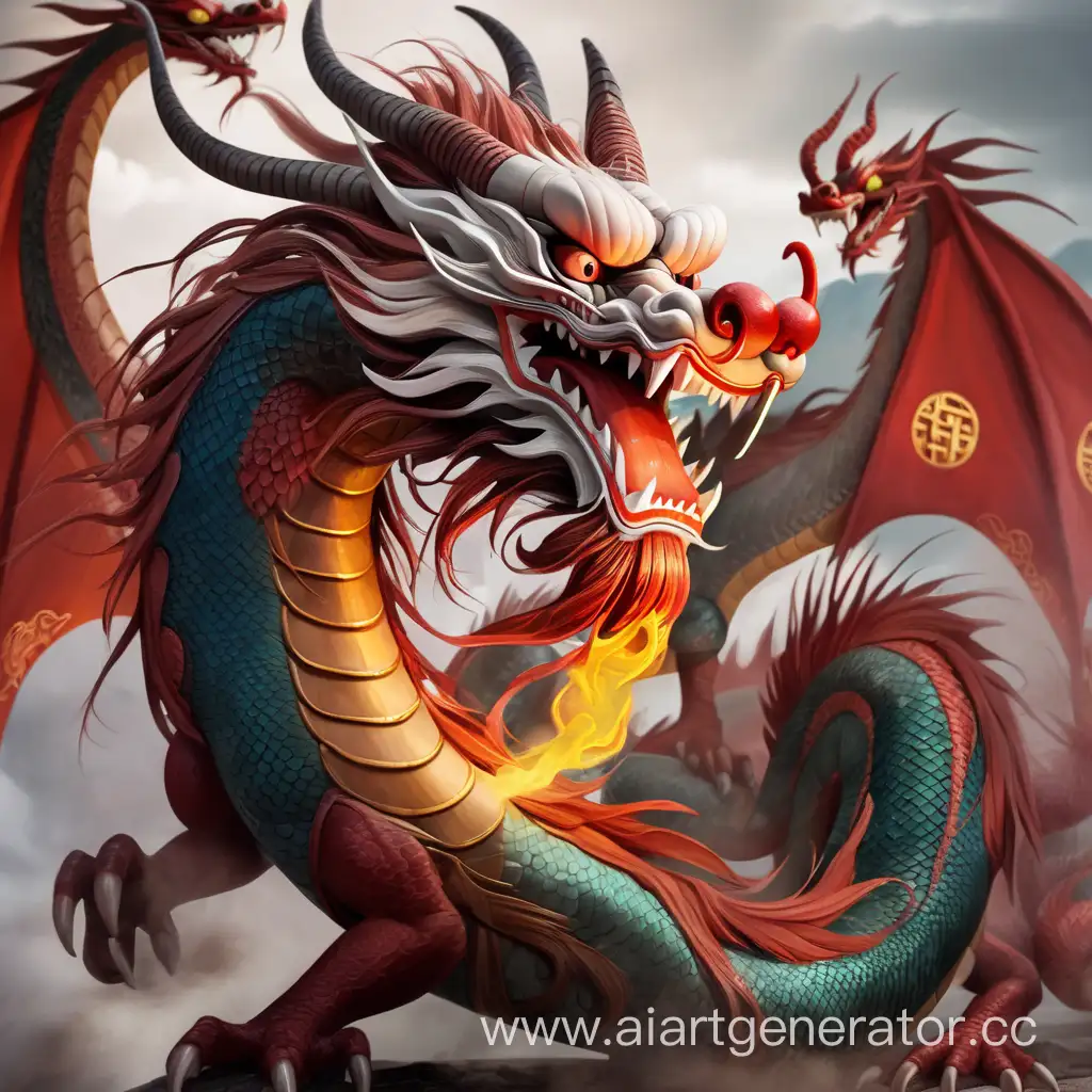 Добрый и злой китайский дракон 