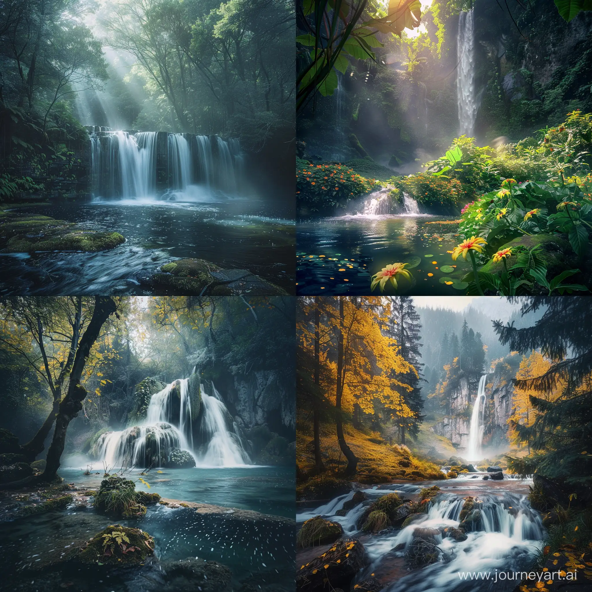 Enchanting-Forest-and-Waterfall-Photography