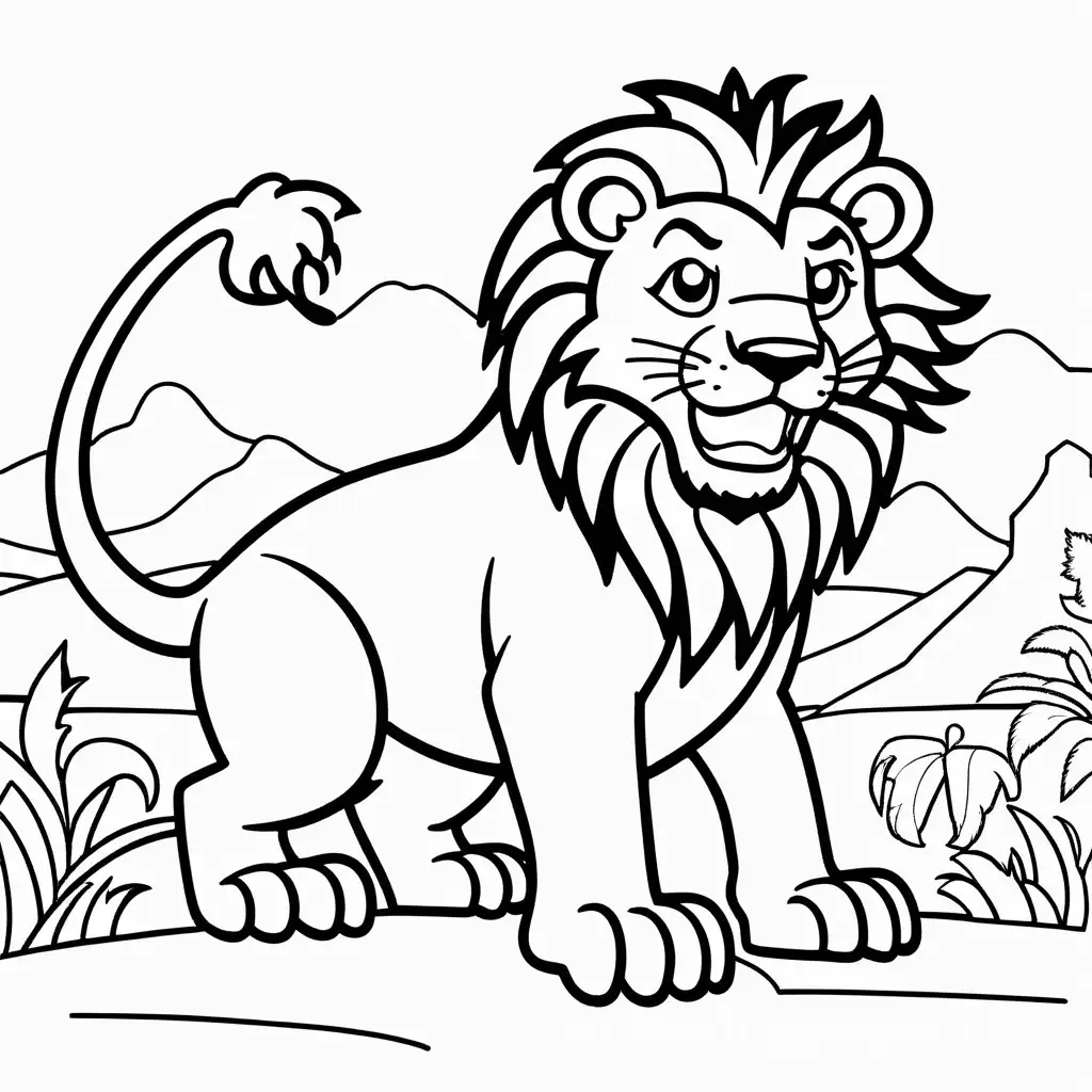 Lion-Hunting-Dinosaur-Coloring-Page-for-Kids