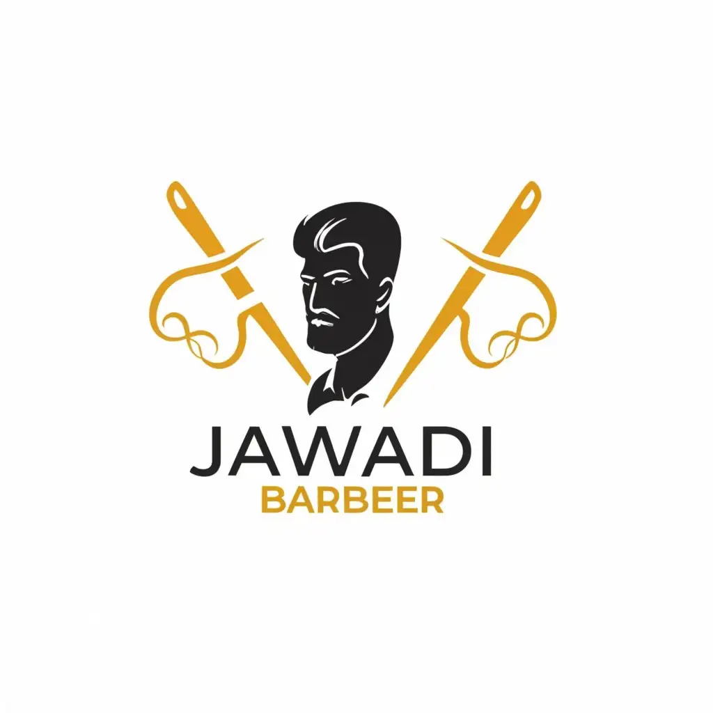 a logo design,with the text "jawadi barber", main symbol:comb and scissor,Moderate,clear background
