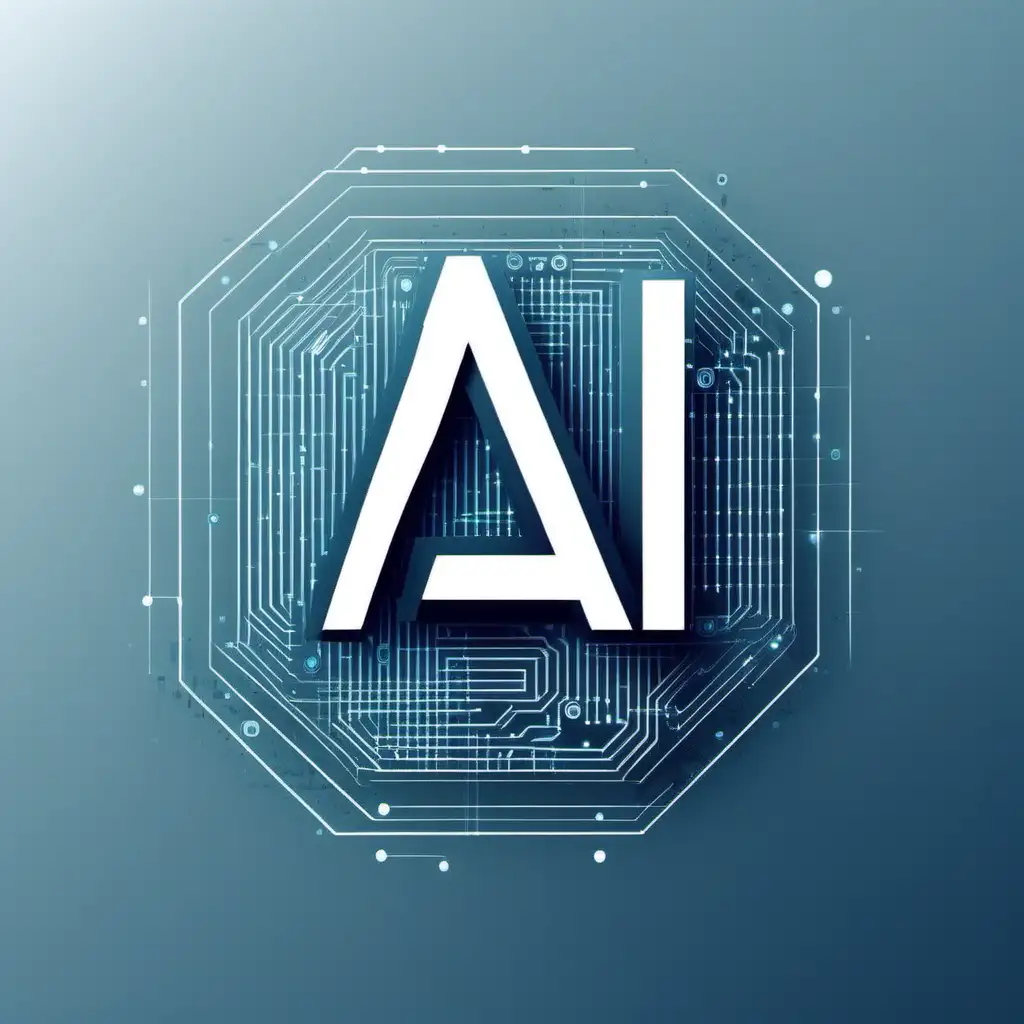Create a logo with the text "AI" for
Used in the AI technology industry.