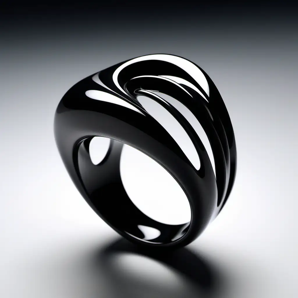 Zaha Hadid Inspired Contemporary Ring Design