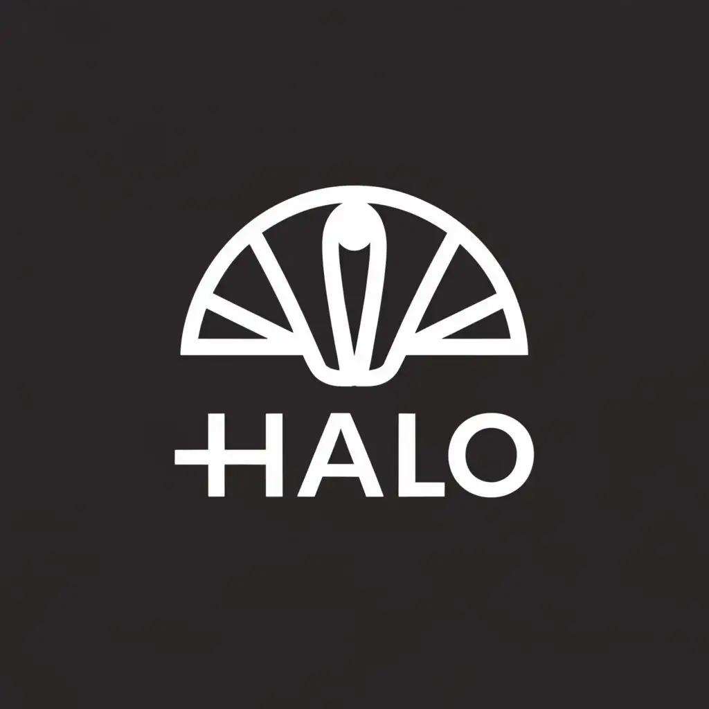a logo design,with the text 'HaLo', main symbol:parachute,Moderate, be used in Travel industry, clear background
