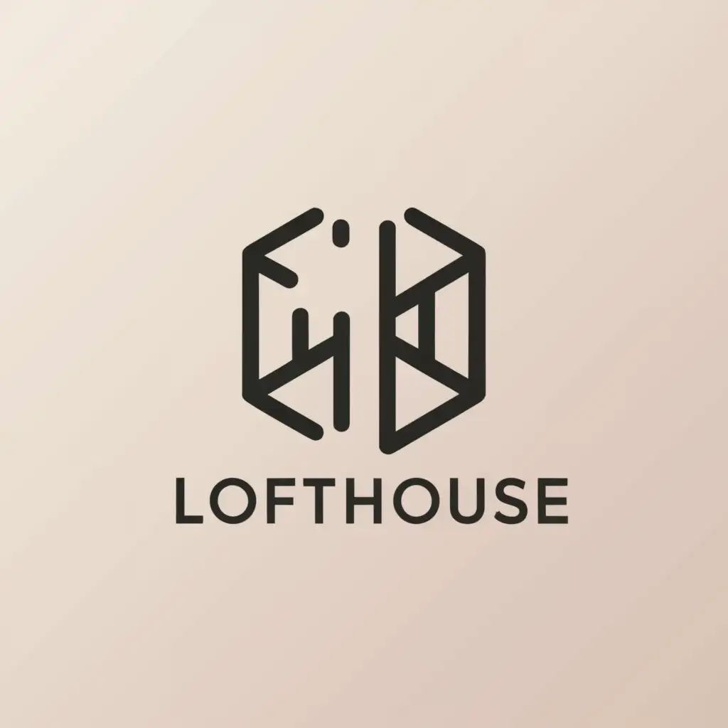 a logo design,with the text "LoftHouse", main symbol:Apartments,Minimalistic,be used in Real Estate industry,clear background