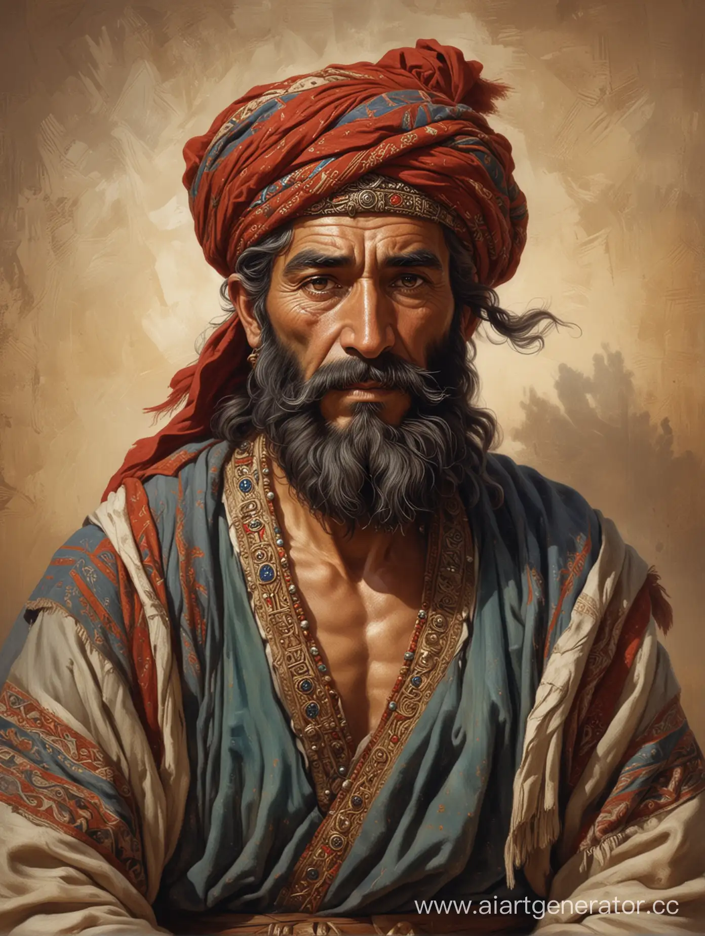 Ancient-Massagetae-Warrior-Shirak-Battling-Persians