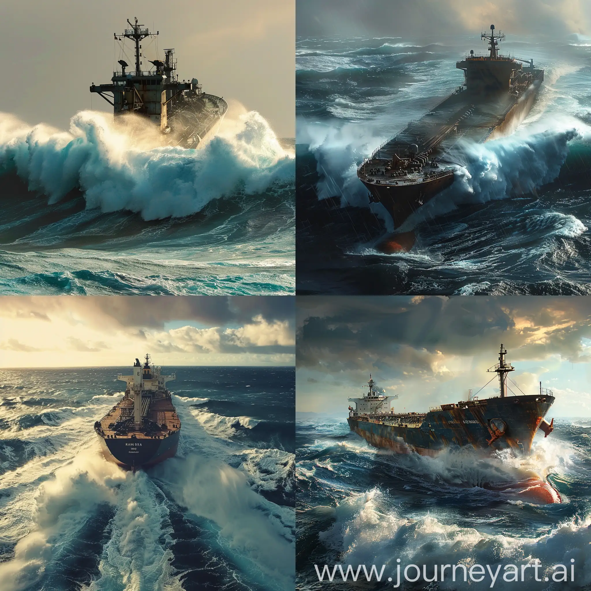 Majestic-Giant-Ship-Sailing-Pacific-Waves