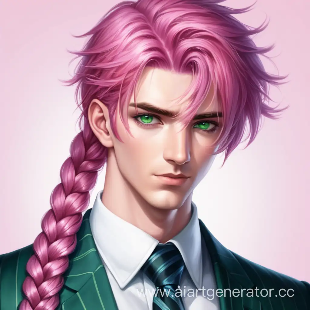 Eccentric-Businessman-with-Pink-Hair-and-Green-Eyes