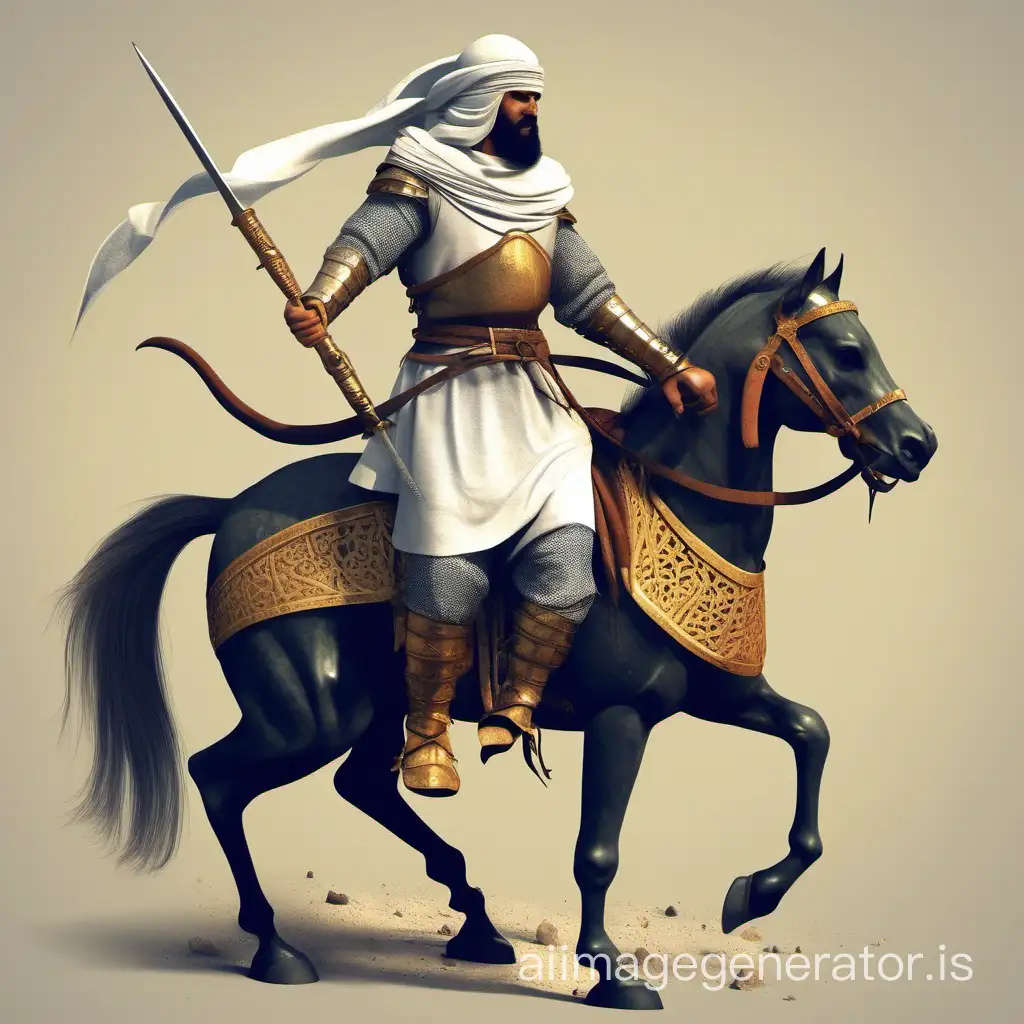 Courageous-Medieval-Arabic-Warrior-in-Battle