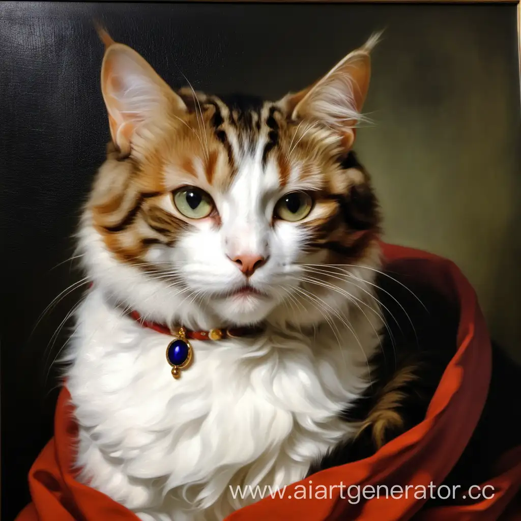 портрет эрмитажного кота