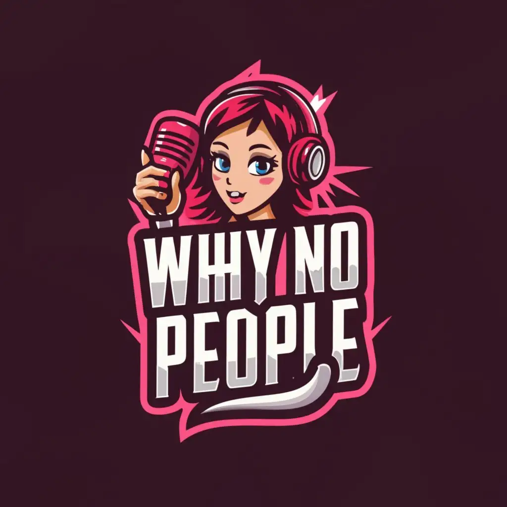 LOGO-Design-for-Why-No-People-Empowering-Cam-Girl-Symbol-with-Clear-Background