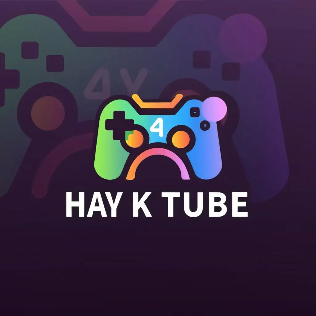 a logo design,with the text "Hayk Tube", main symbol:Gaming,Moderate,be used in Internet industry,clear background
