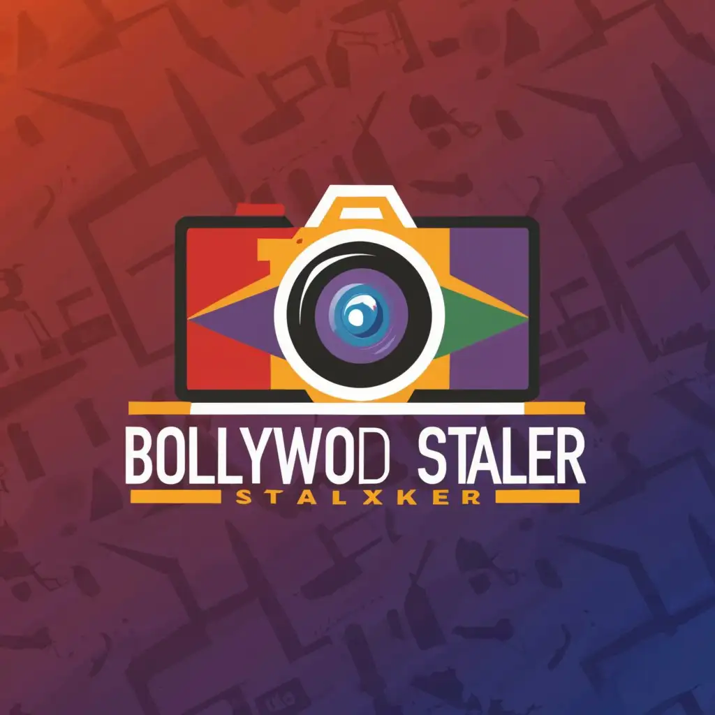 a logo design,with the text "Bollywood stalker", main symbol:Simple and unique specifying youtube channel of bollywood,Moderate,be used in Entertainment industry,clear background