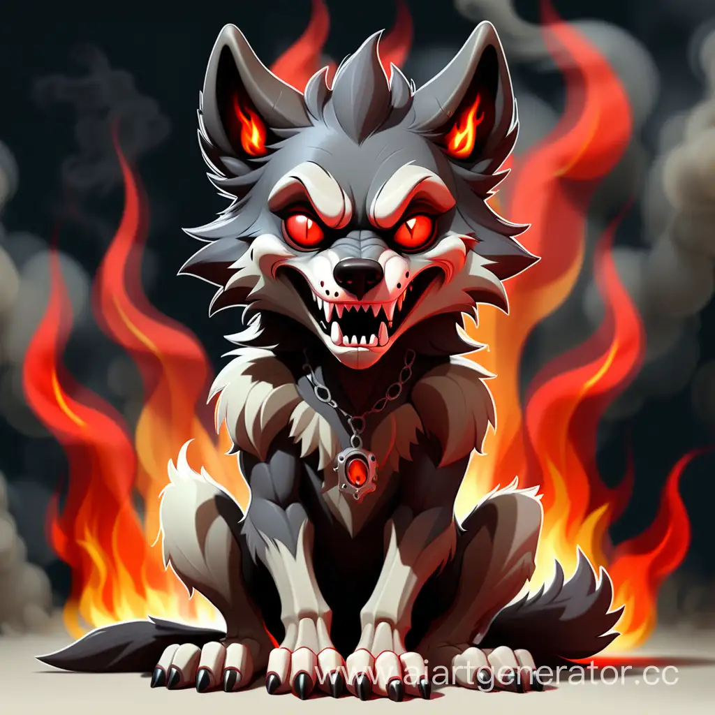 Anthropomorphic-Wolf-with-Burning-Fur-and-Flaming-Eyes