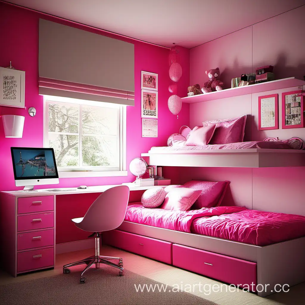Teenage-Girls-Pink-Sanctuary-Room-Design