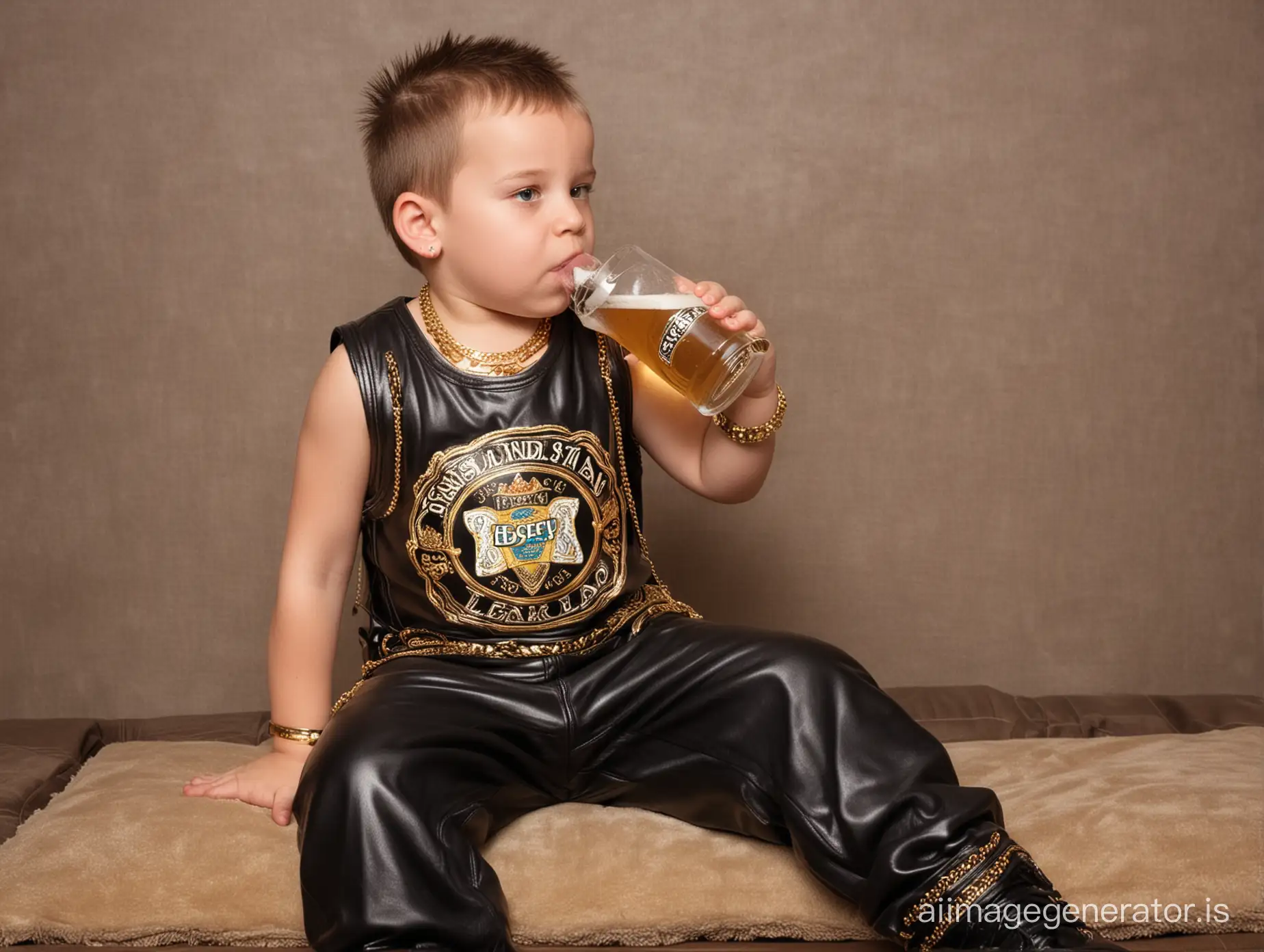 Young-Boy-in-Urban-Streetwear-Enjoying-a-Beverage