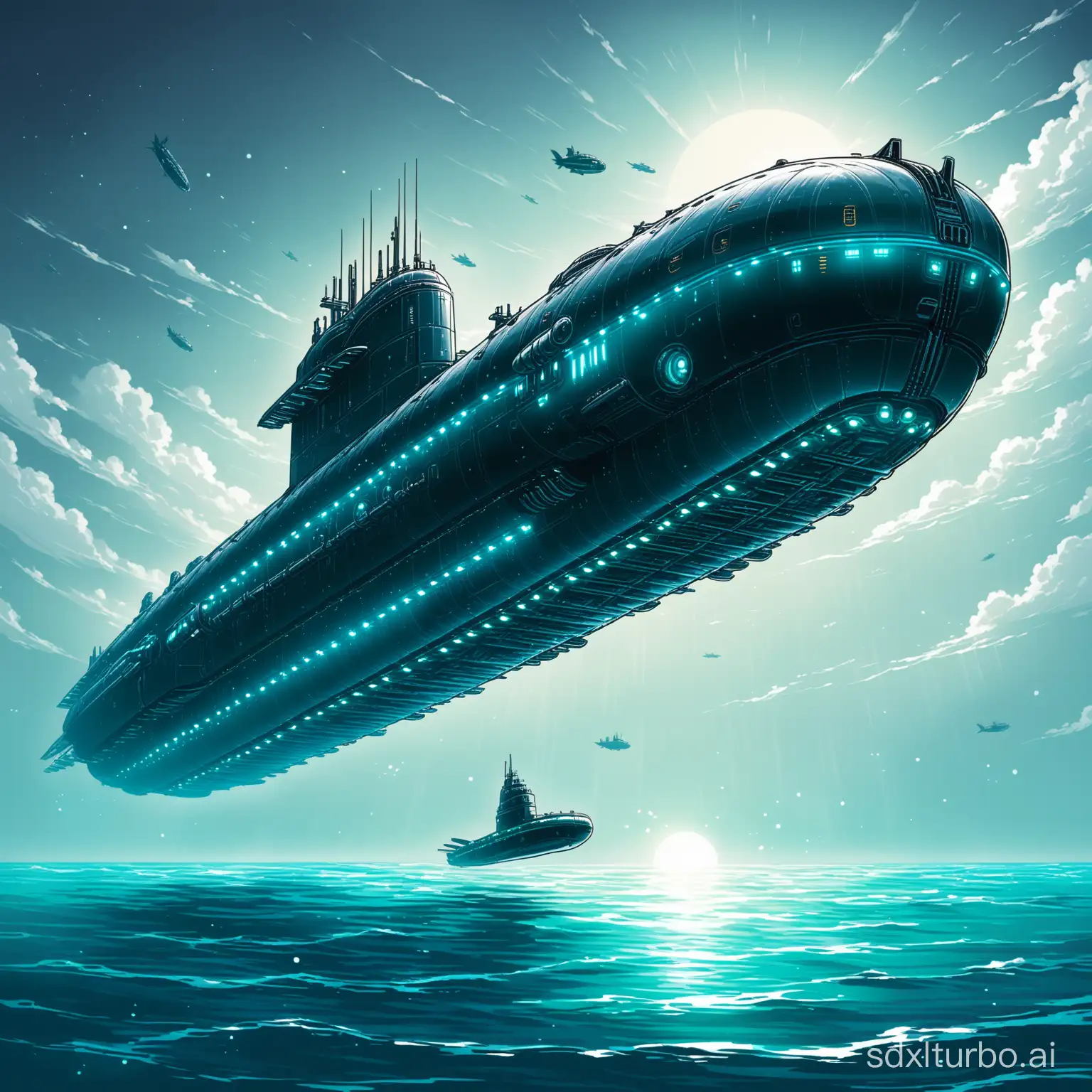 Futuristic-Submarine-Exploring-Alien-Depths