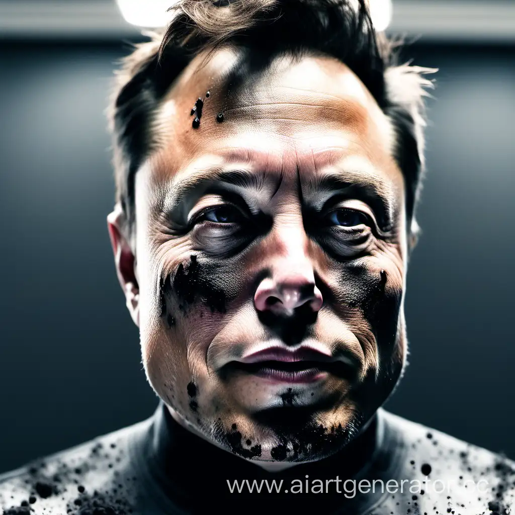 Elon-Musk-Covered-in-Black-Soot-Expressive-Portrait-of-Innovation-and-Grit
