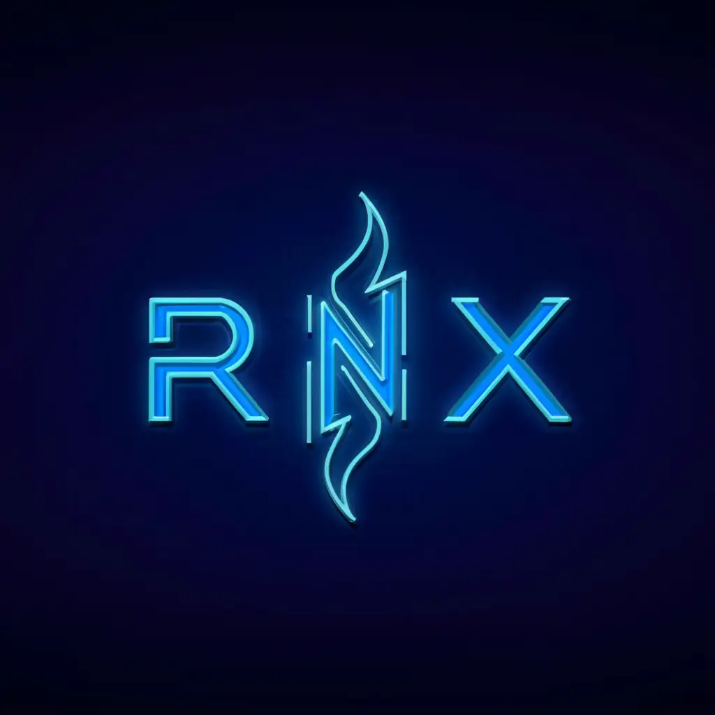 LOGO-Design-For-Ranox-RNX-Dynamic-Blue-Flame-Emblem-for-the-Automobile-Industry