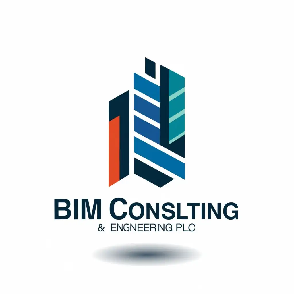 a logo design,with the text "BIM Consulting & Engineering", main symbol:BIM Consulting & Engineering plc,complex,be used in Construction industry,clear background