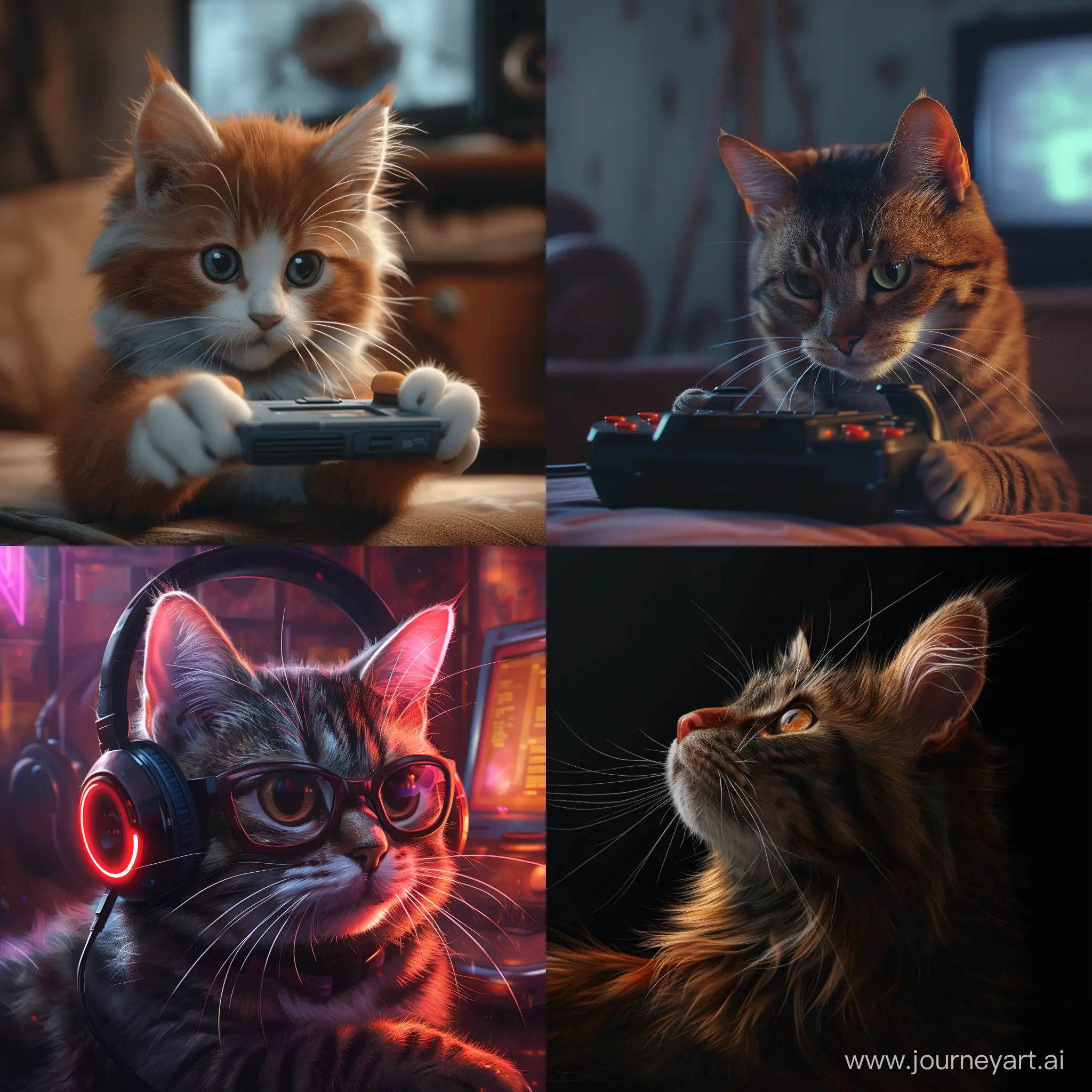 Futuristic-Cat-Game-Programmer-in-Hyperrealistic-Environment