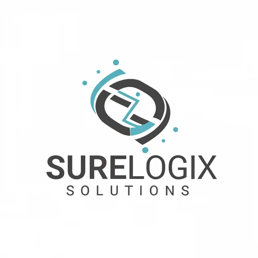 a logo design,with the text Surelogix solutions, main symbol: Letters SLS with industrial automation, special purpose machine manufacturing, PLC programming, data handling, IOT,Moderate,clear background
