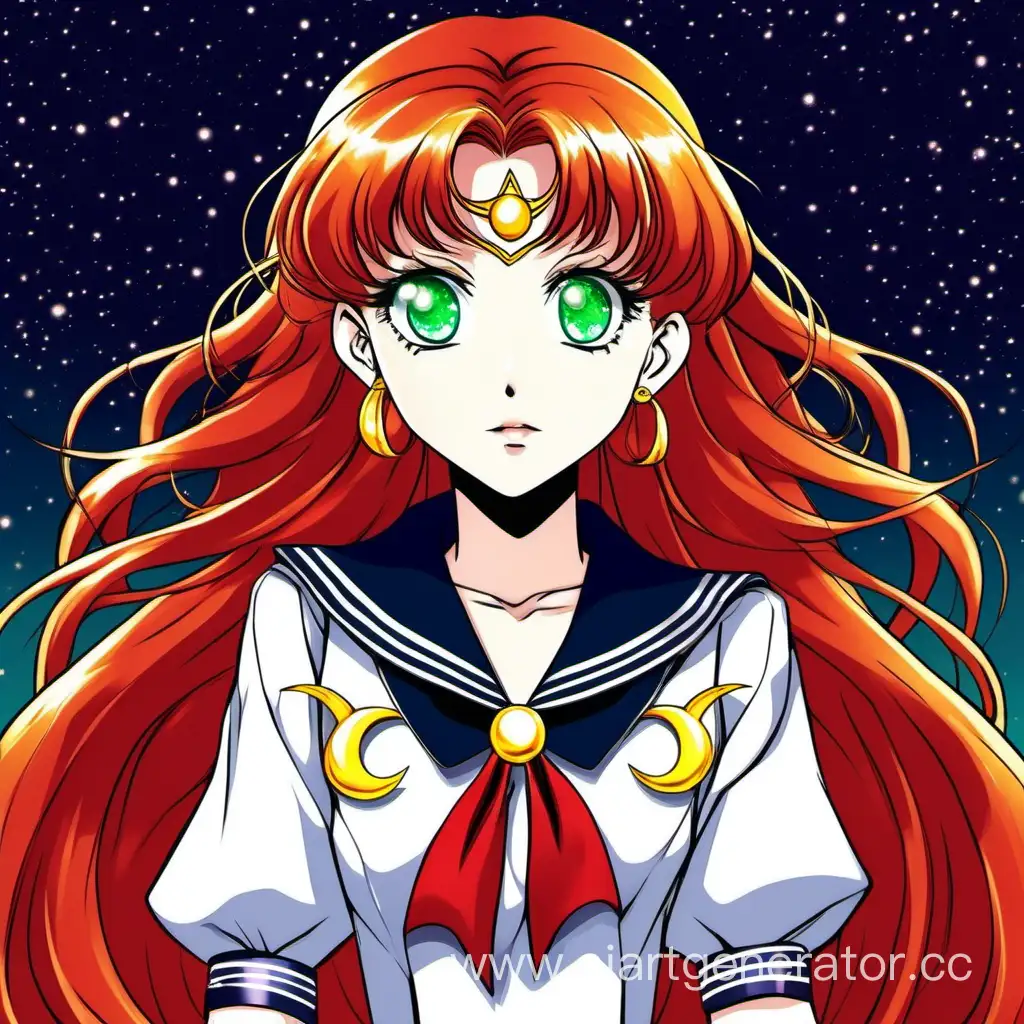 Sailor-Moon-Inspired-RedHaired-Girl-with-Green-Eyes-and-Freckles