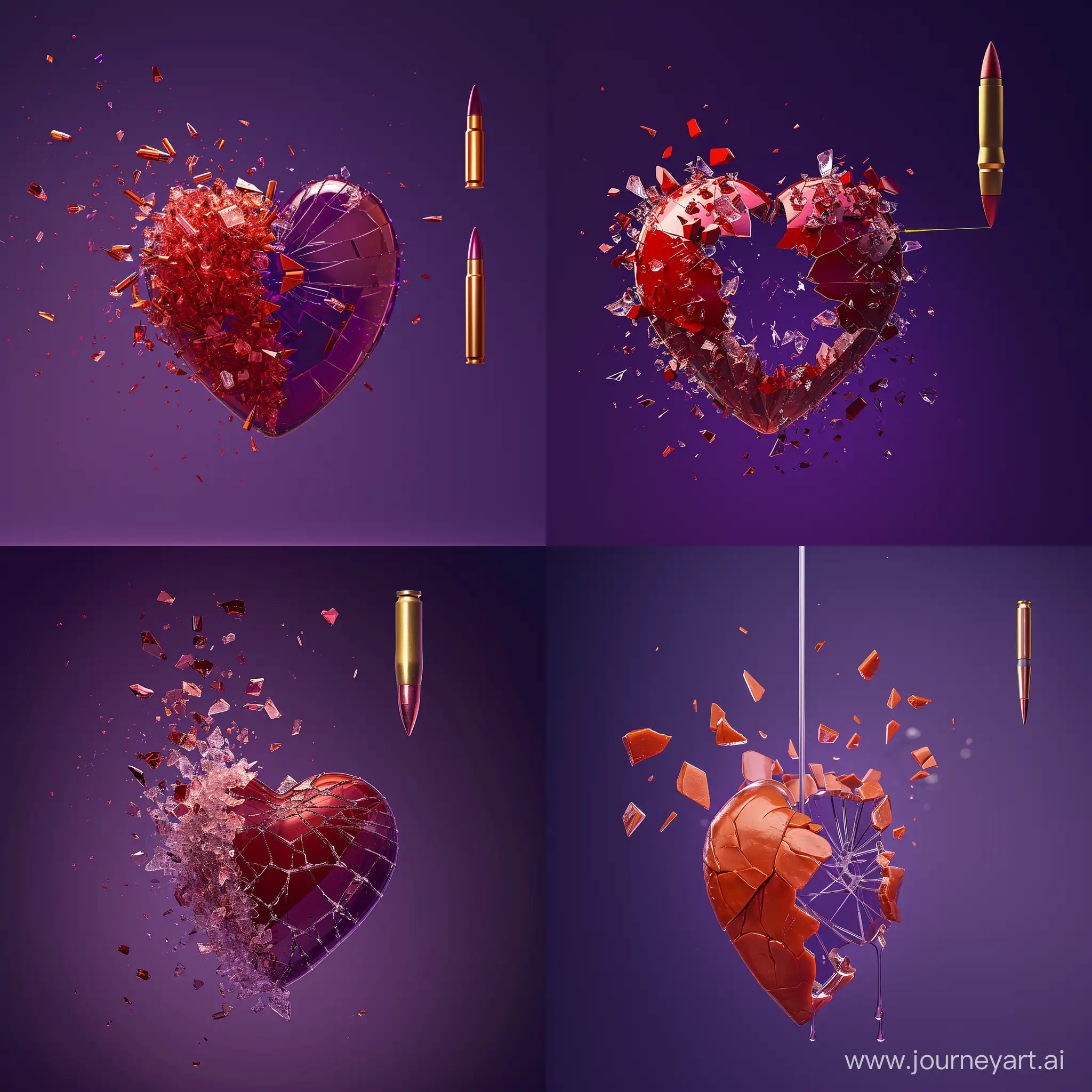 Bullet-Shattering-Glass-Heart-on-Purple-Background