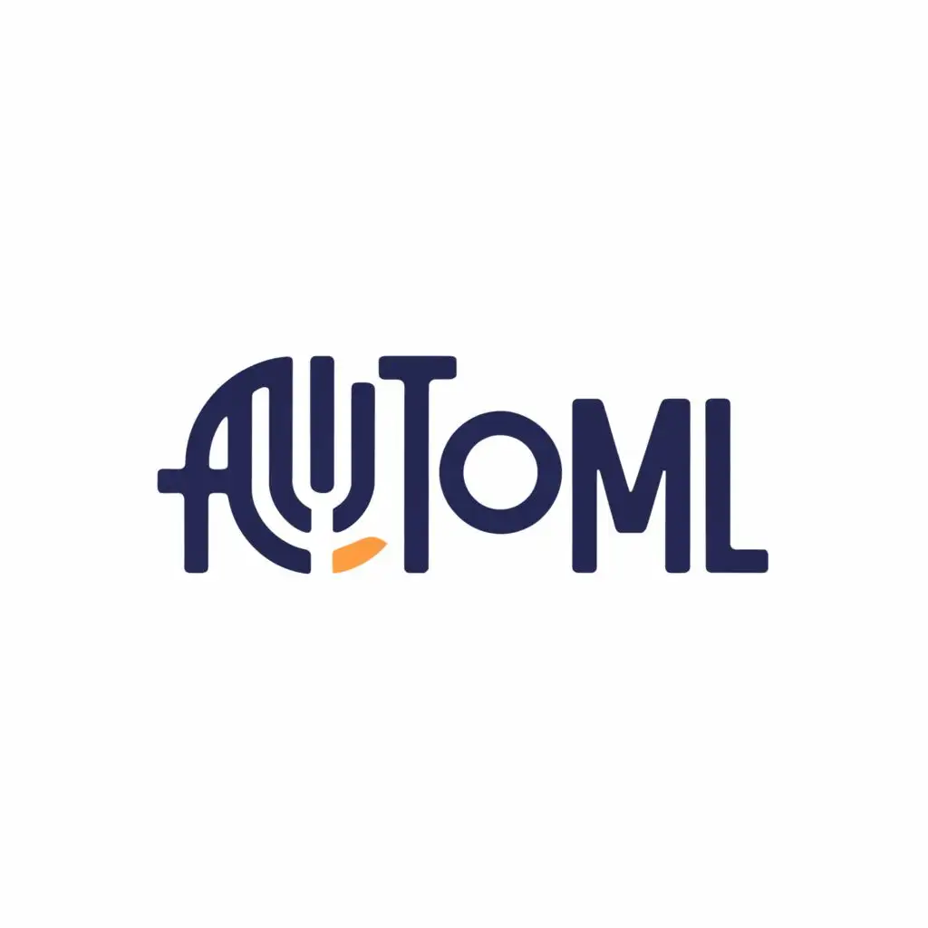 logo, Logo, with the text "AutoML", typography