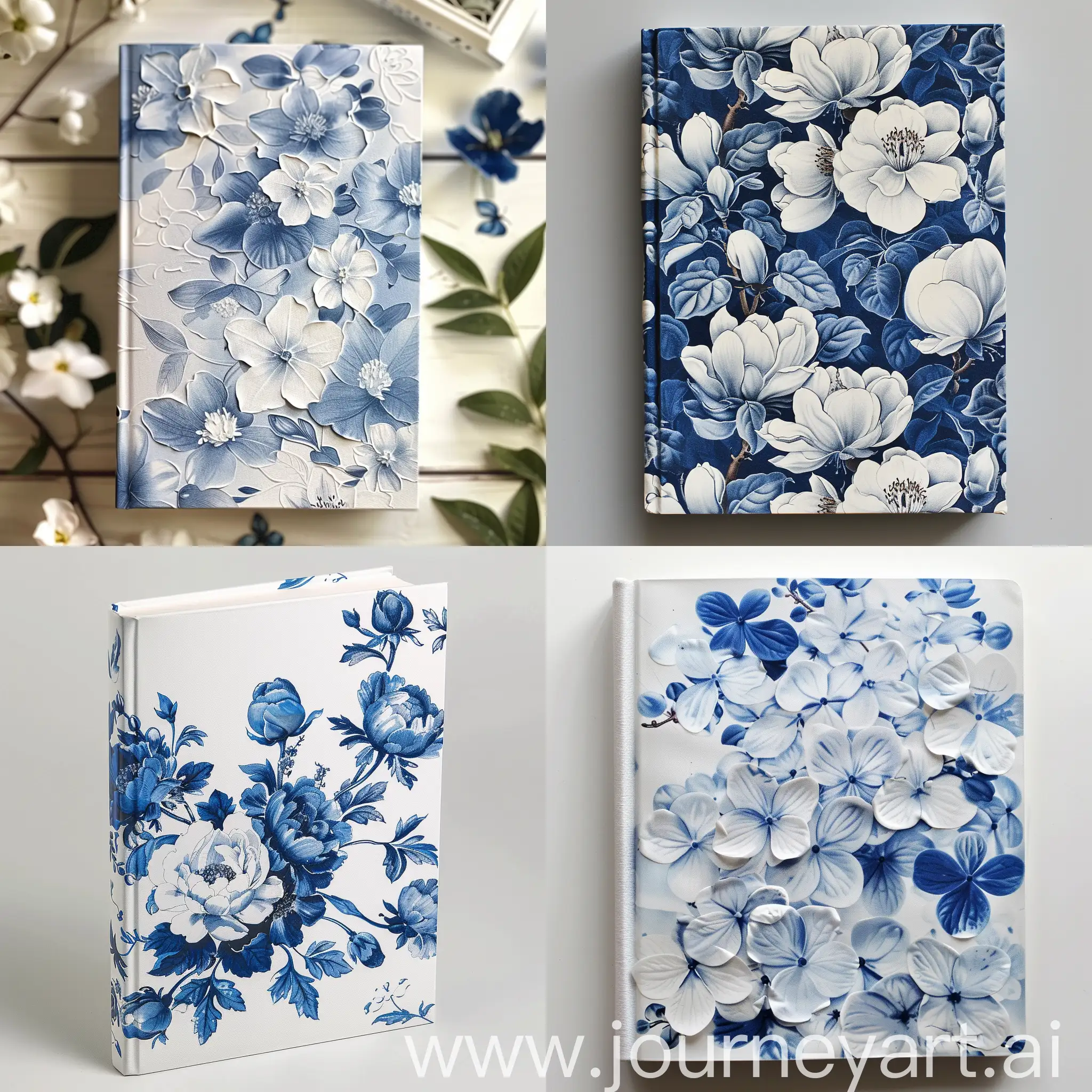 Elegant-Book-Cover-Design-with-White-and-Blue-Flowers